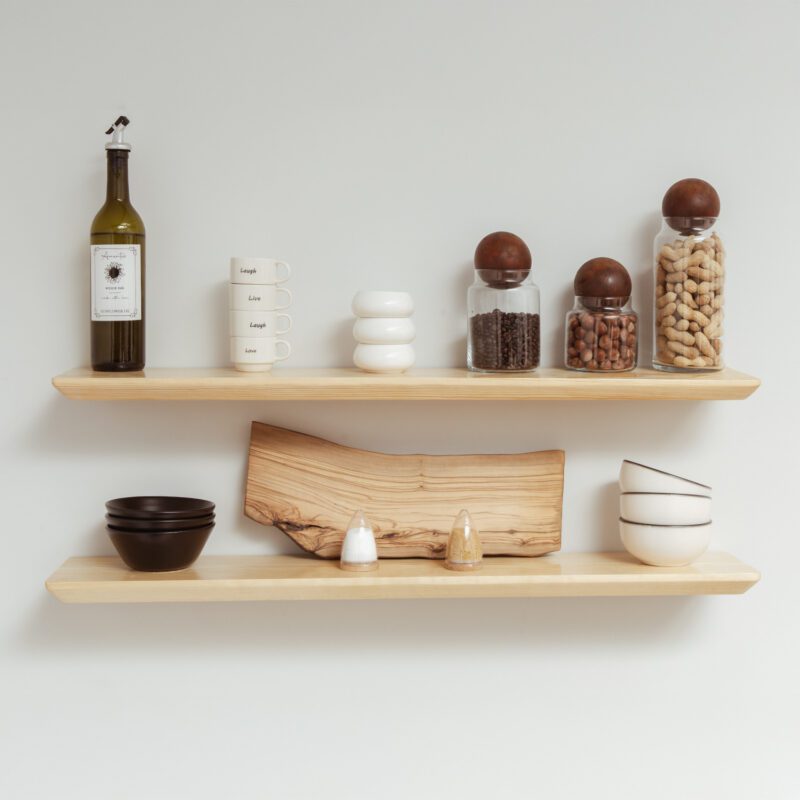 Glass Storage Canister/Jar with Wooden Ball Cork Lid