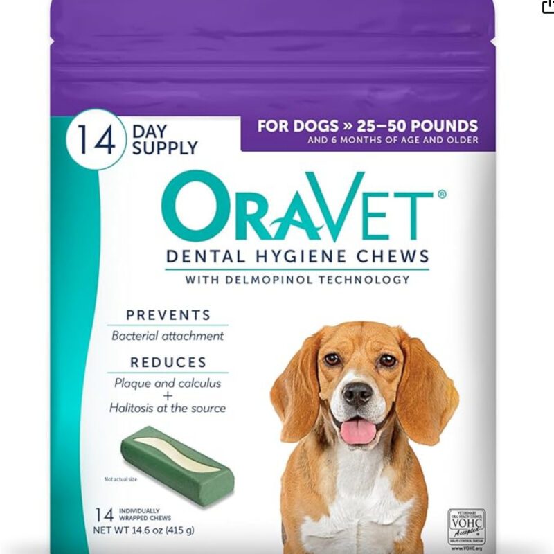 ORAVET Dental Hygiene Chews for Medium Dogs